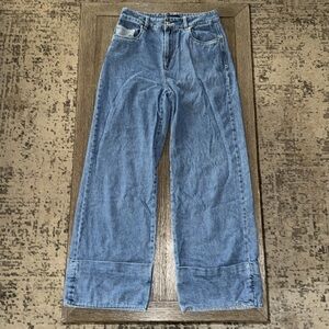 Vero Moda Kathy Wide Fold Up Jeans